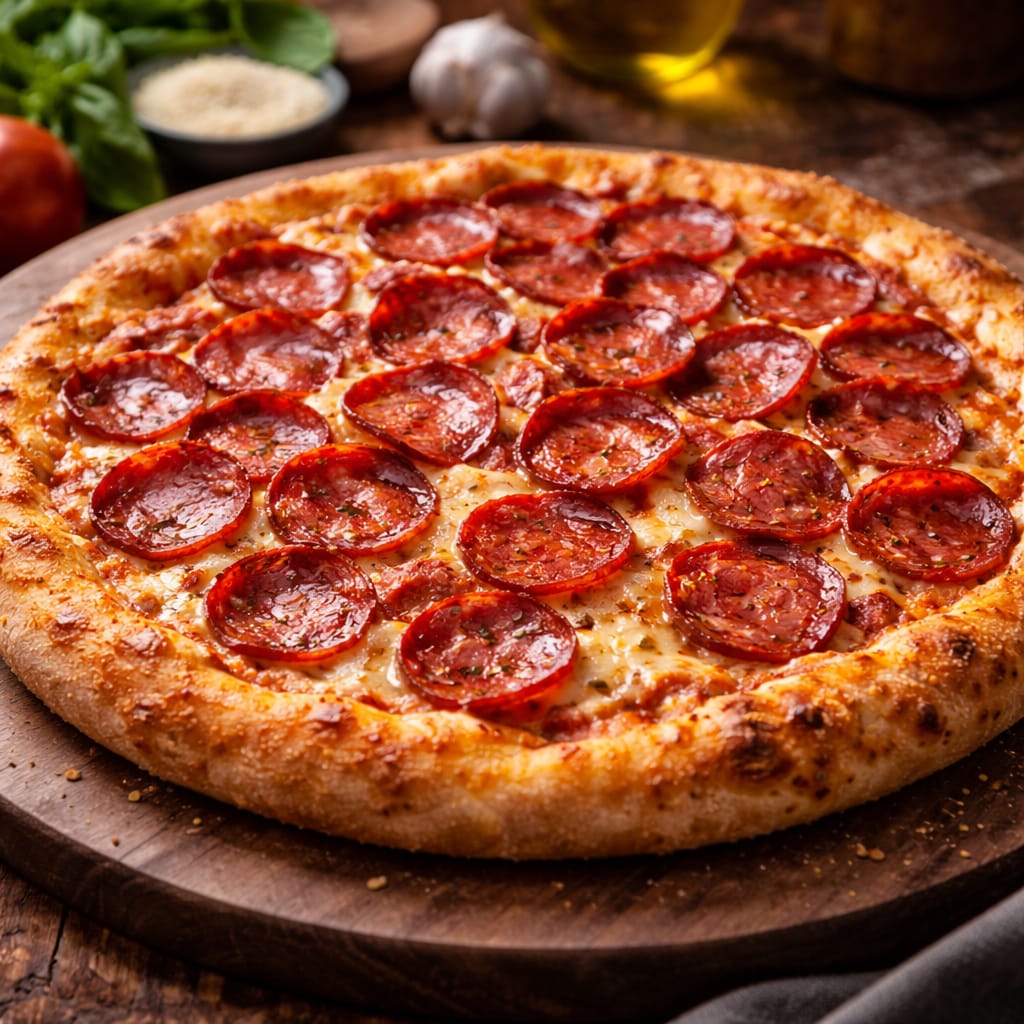 01 Pizza Media Calabresa + Refrigerante Guarana Antarctica 1 Litro